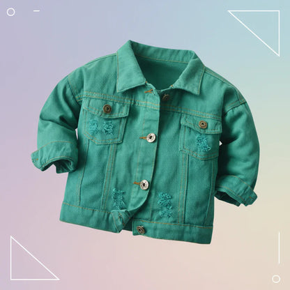 Candy Color Denim Jacket – Lightweight Denim Jacket for Kids