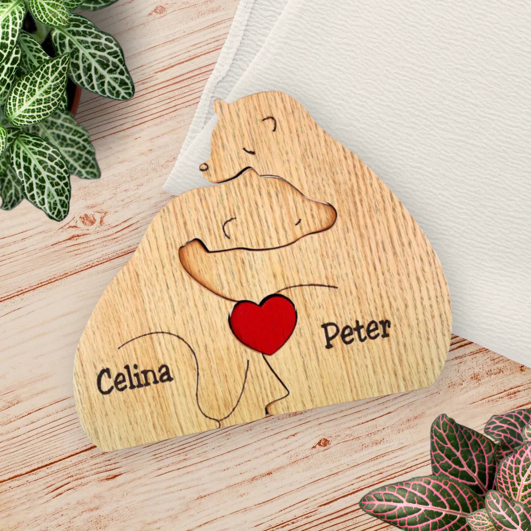 Family Puzzle™ – Personalized Mother’s Day Gift with Bear Family
