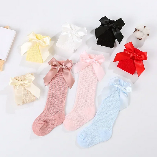 Kids Knee Socks | Bow Detail Design | Cotton Blend Unisex for Boys