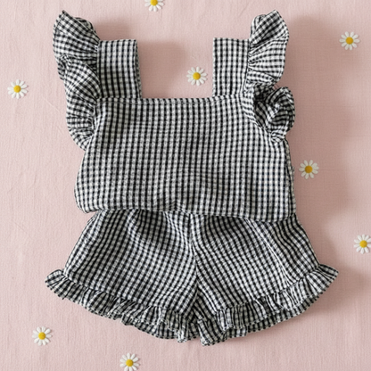 Girls Ruffle Tee – Airy & Cute – Kids Clothing Set