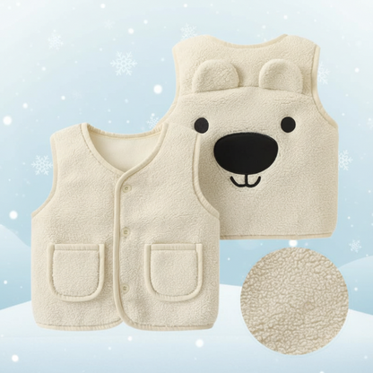 Baby Bear Fleece Vest – Warm & Soft – Children's Bear Vest