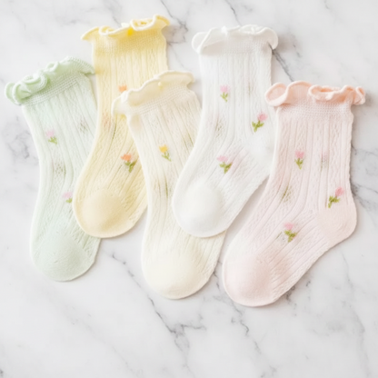 HappyToes – Colorful & Cute – Baby Socks (Set of 5)