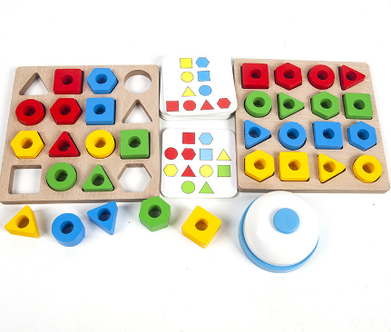 Kids Wooden Shape Game | Hand Eye Coordination Toy | Boys and Girls