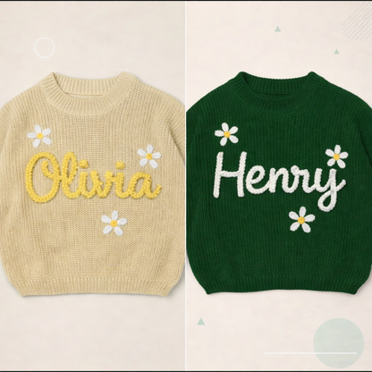 TinyStitch – Personalized Knitted Name Sweater for Children