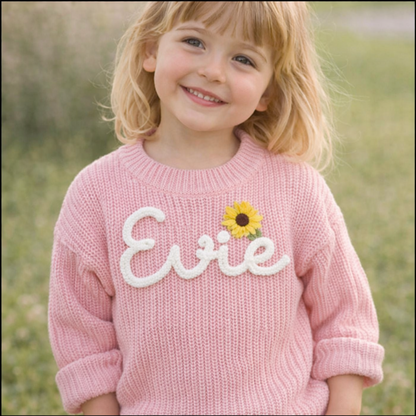 TinyStitch – Personalized Knitted Name Sweater for Children