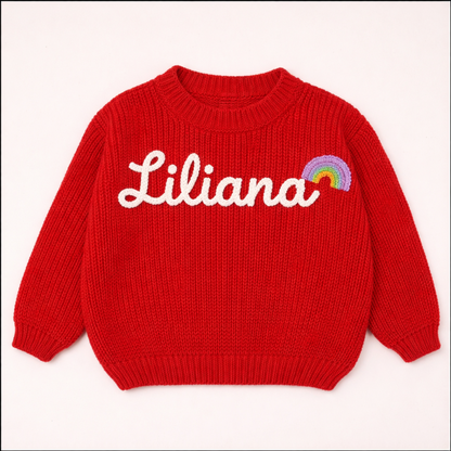 TinyStitch – Personalized Knitted Name Sweater for Children