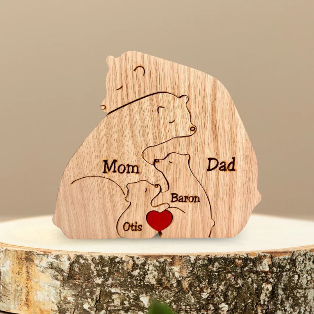 Family Puzzle™ – Personalized Mother’s Day Gift with Bear Family