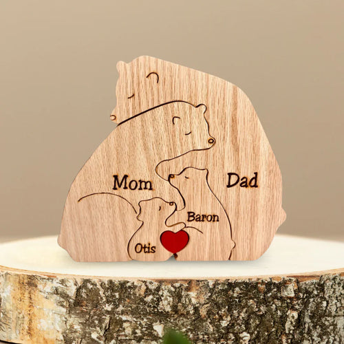 Family Puzzle™ – Personalized Mother’s Day Gift with Bear Family