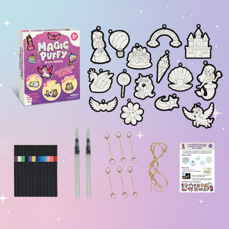 Magic Puff Paint – Creative & Interactive – Craft Set with Magical Foam Texture