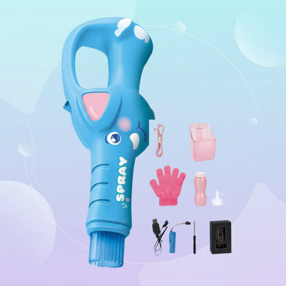 Electric Bubble Maker – Rechargeable & With Light for Children