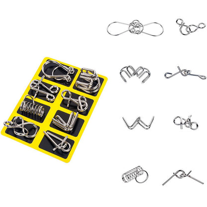 Metal Puzzle Ring Set™ - Metal Puzzle Fun - Puzzle Ring