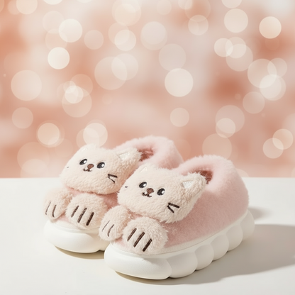 SnuggleKitty – Warmth & Safety – Children's Cat Slippers