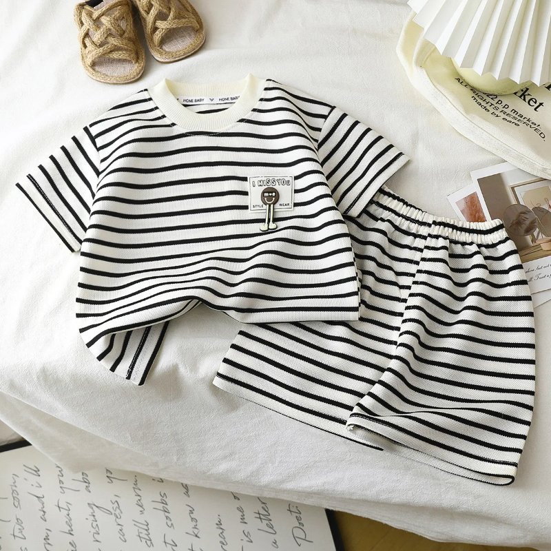 Kids Stripe Outfit – Trendy & Comfort – Summer Kids Outfit