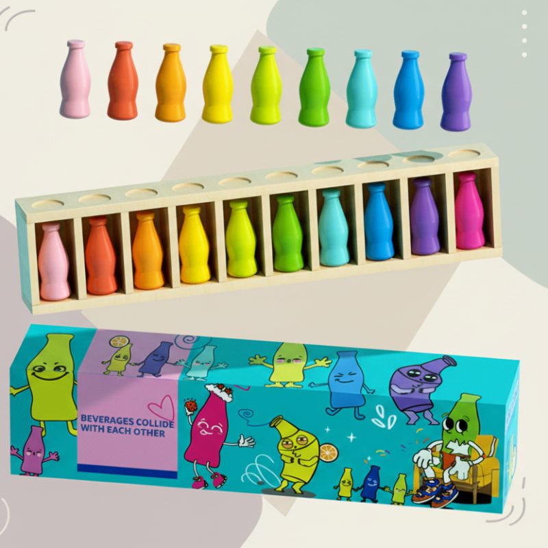 WoodenMatch – Slim & Playful – Montessori Color Game