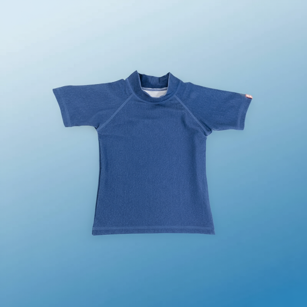 SunnyGuard – Summer & Protective – Anti-UV Kids Swim Shirt with Short Sleeves