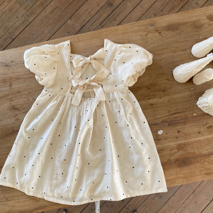 LittleTwinkle – Soft & Comfortable – Girls' Dress with Double Bows