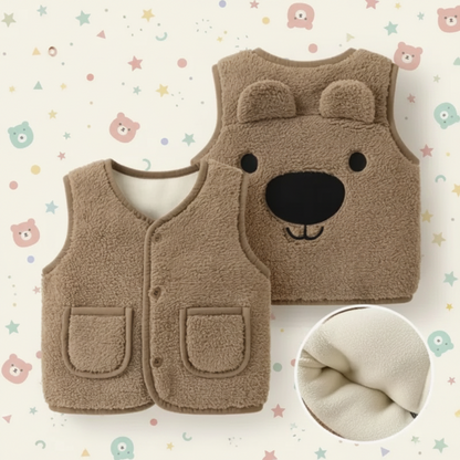 Baby Bear Fleece Vest – Warm & Soft – Children's Bear Vest