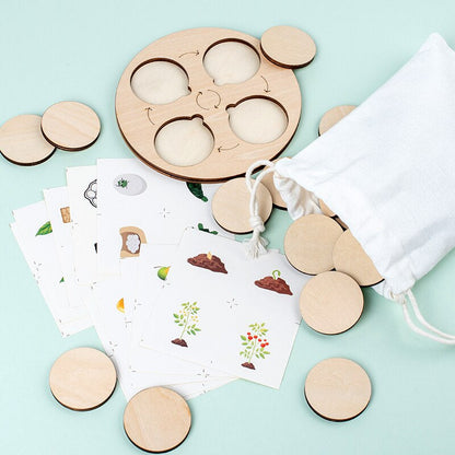 Woods™ - Discover the life cycle! - Wooden puzzle