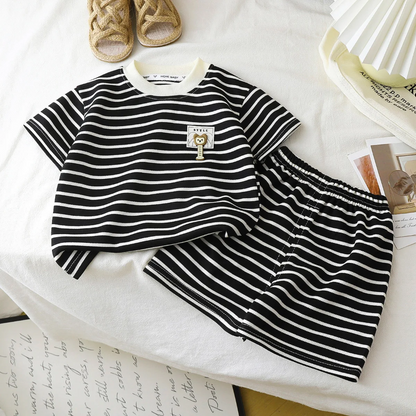 Kids Stripe Outfit – Trendy & Comfort – Summer Kids Outfit