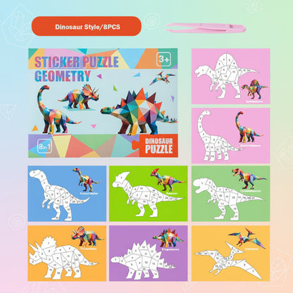3D Sticker Puzzle – Creative & Educational – Geometric 3D Puzzle