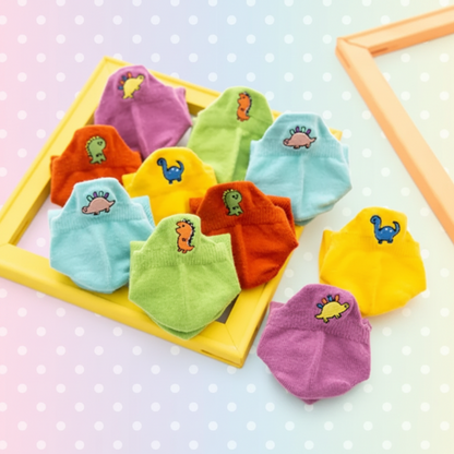 PlayfulToes – Colorful & Soft – Low Children's Socks (Set of 5)