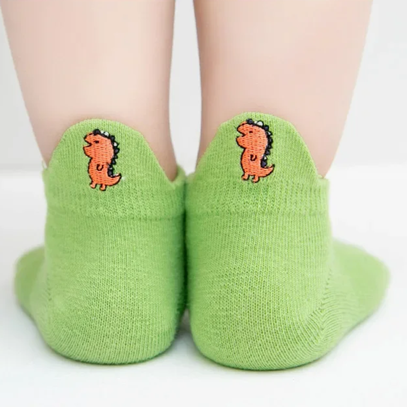 PlayfulToes – Colorful & Soft – Low Children's Socks (Set of 5)
