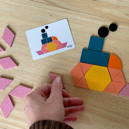 Woods™ | Develop Creativity - Geometric Shapes Puzzle