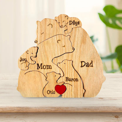 Family Puzzle™ – Personalized Mother’s Day Gift with Bear Family