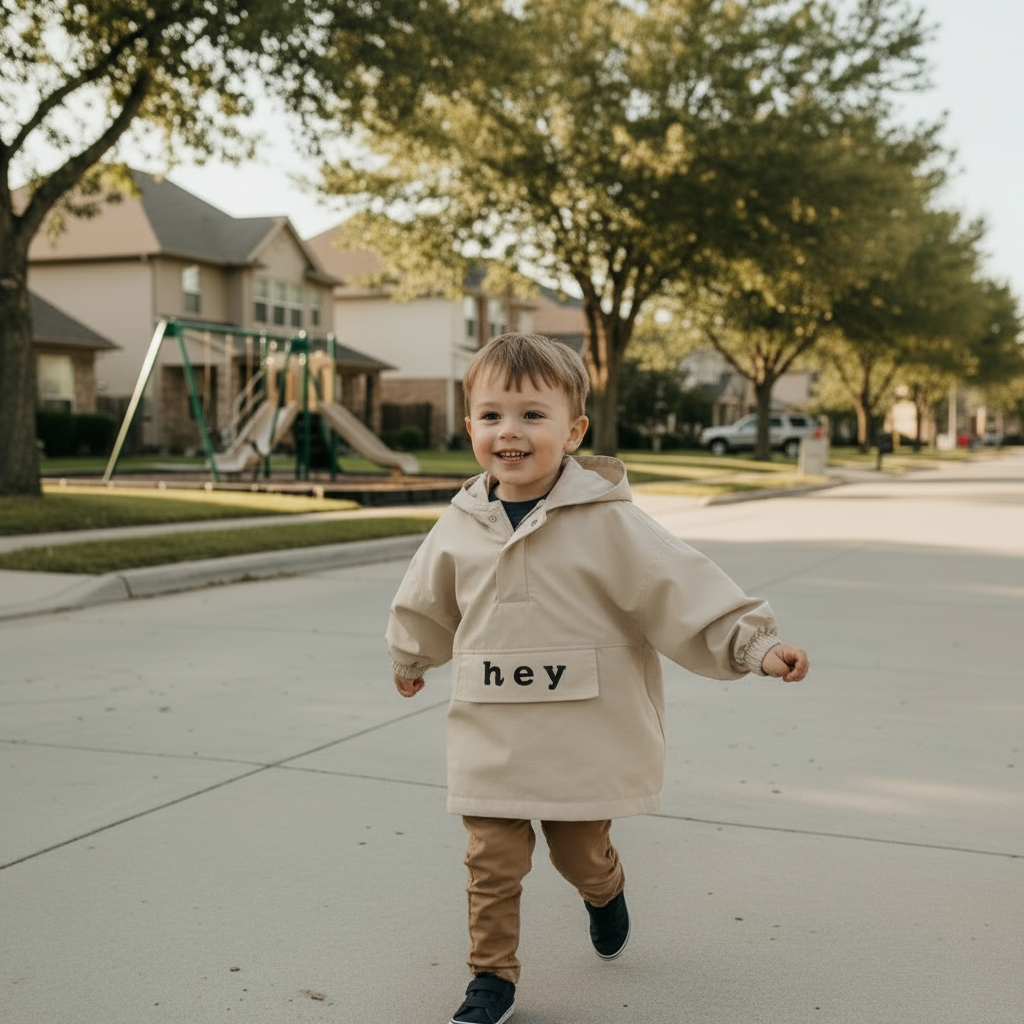 Mini Fashion – Weatherproof & Lightweight – Windbreaker with Hood