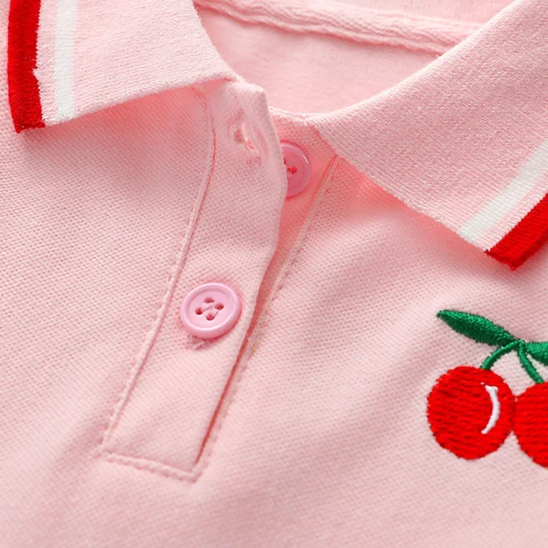 PetitJoy – Comfortable & Stylish – Polo Dress with Cherry Print