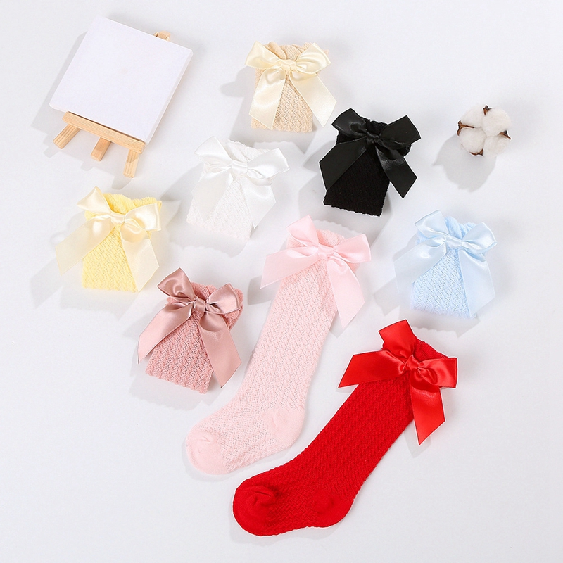 LittleCharm – Soft & Stylish – Girls' Knee Socks with Bow