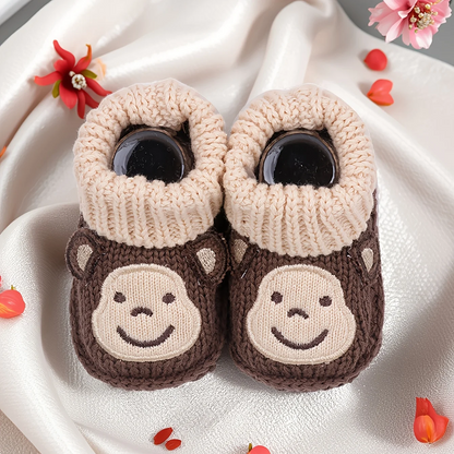 Mini Fashion – Knitted Baby Slippers (3-6 months)