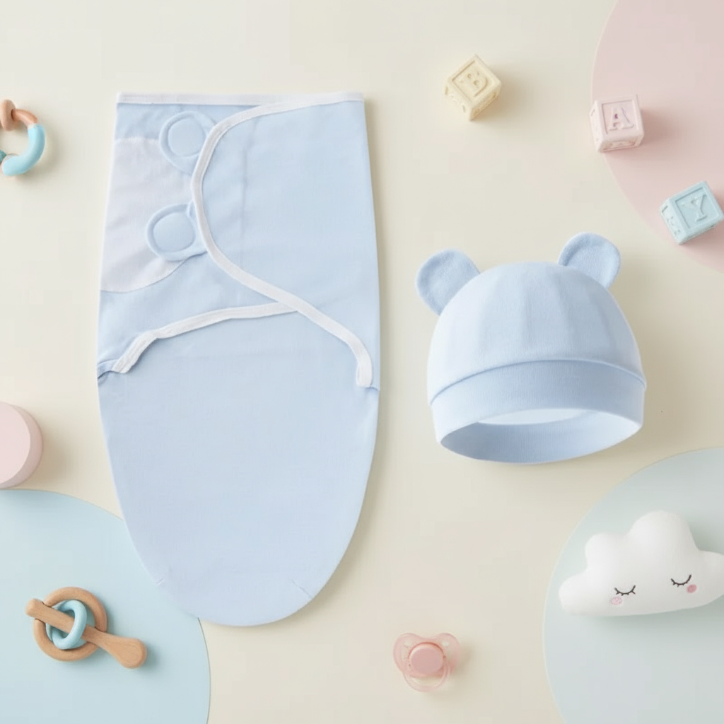 SnuggleBear – Soft & Warm – Baby Swaddle Blanket