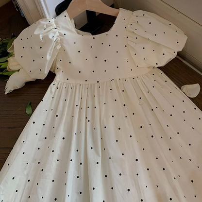 LittleTwinkle – Soft & Comfortable – Girls' Dress with Double Bows