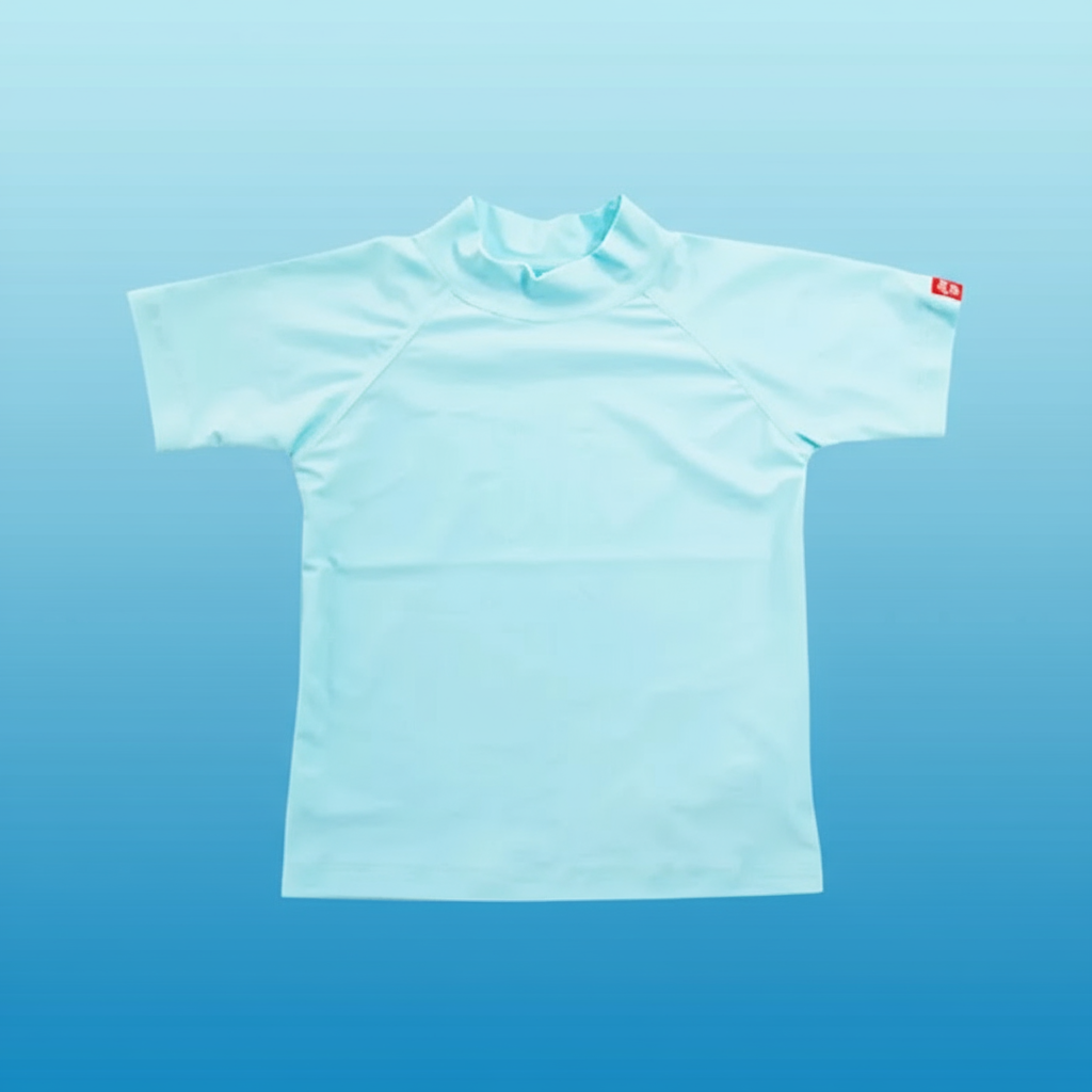 SunnyGuard – Summer & Protective – Anti-UV Kids Swim Shirt with Short Sleeves