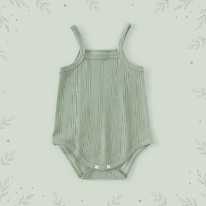 Summer Bodysuit – Lightweight & Comfortable – Knitted Baby Romper