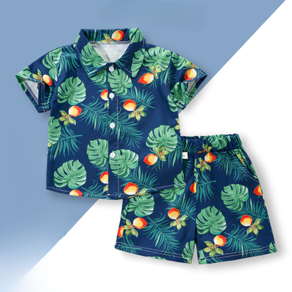 Mini Fashion™ - Fresh & Cheerful - Floral Boys Set
