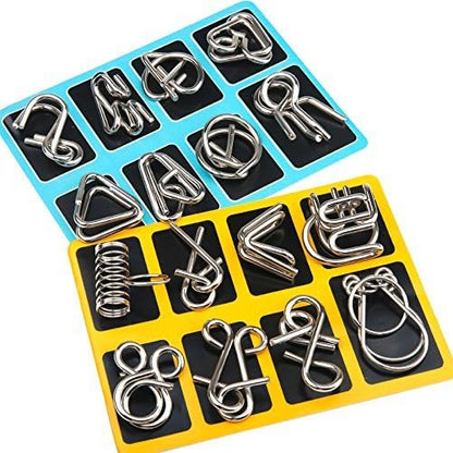 Metal Puzzle Ring Set™ - Metal Puzzle Fun - Puzzle Ring