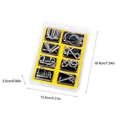 Metal Puzzle Ring Set™ - Metal Puzzle Fun - Puzzle Ring
