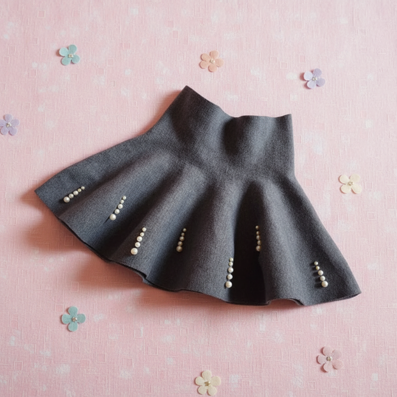 Girls Knitted Skirt – Comfort & Style – Kids Skirt
