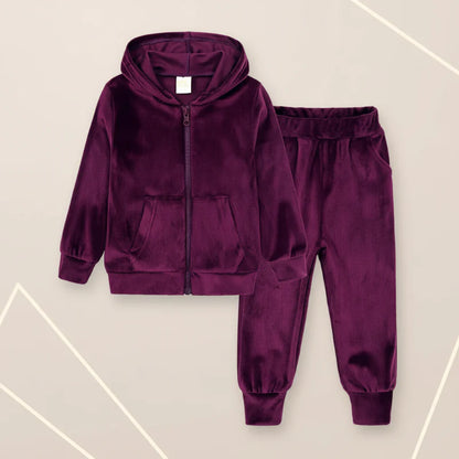 Kids Tales – Warm & Comfortable – Velvet Tracksuit for Children