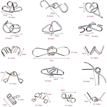 Metal Puzzle Ring Set™ - Metal Puzzle Fun - Puzzle Ring