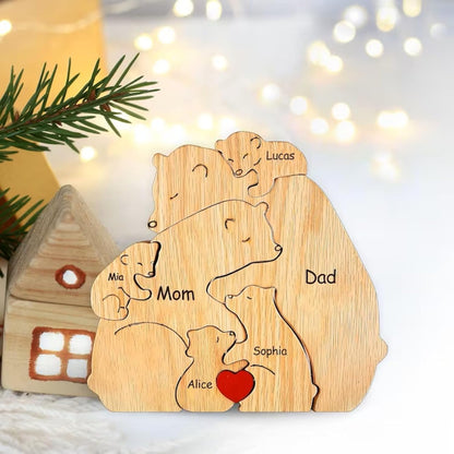Family Puzzle™ – Personalized Mother’s Day Gift with Bear Family