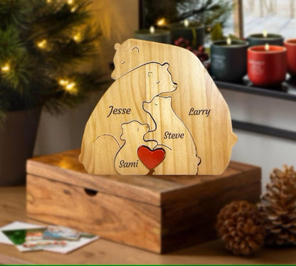Family Puzzle™ – Personalized Mother’s Day Gift with Bear Family