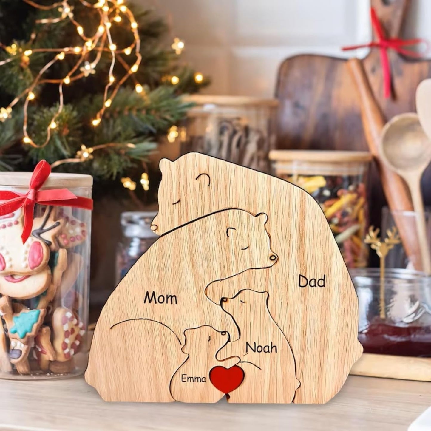 Family Puzzle™ – Personalized Mother’s Day Gift with Bear Family