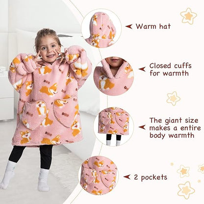 HappySnug – Cute and Comfortable – Children’s Blanket with Hood