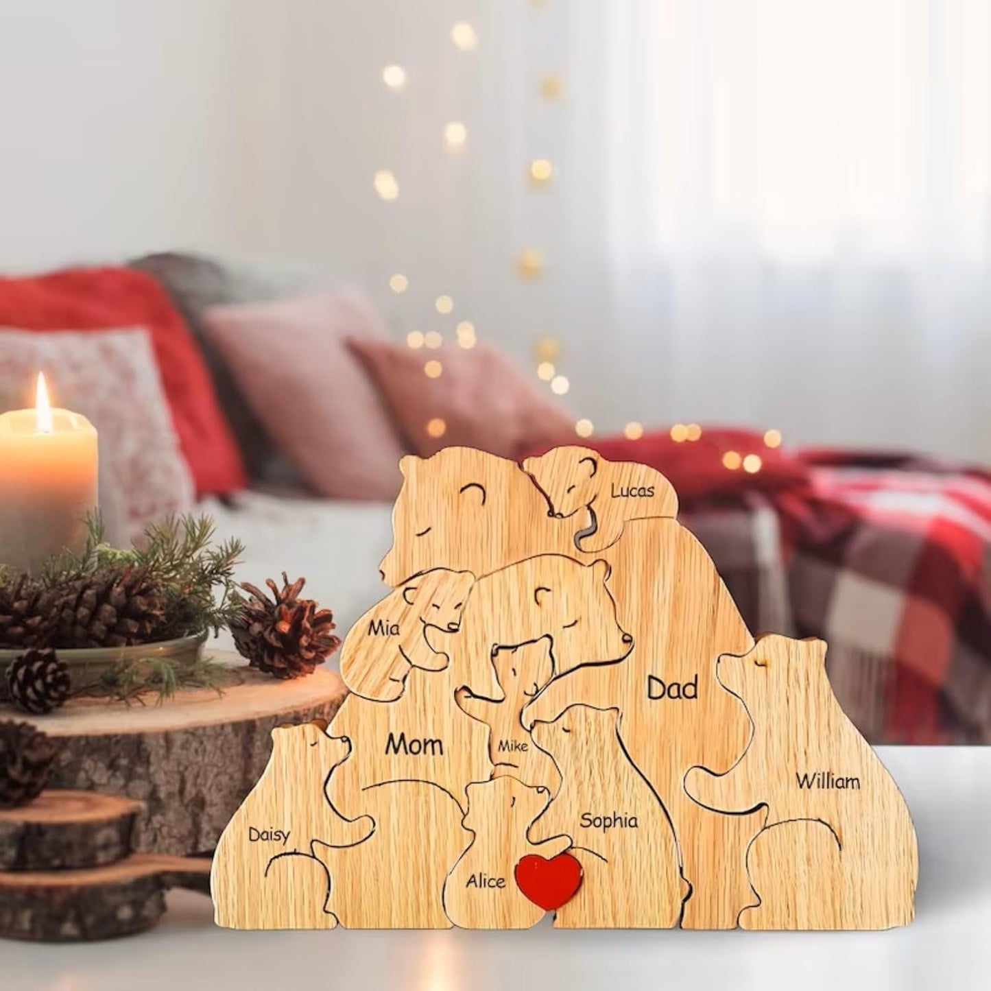 Family Puzzle™ – Personalized Mother’s Day Gift with Bear Family