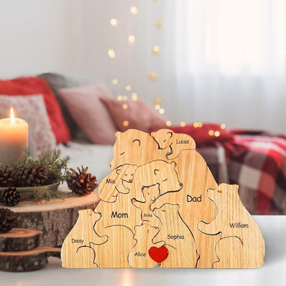 Family Puzzle™ – Personalized Mother’s Day Gift with Bear Family