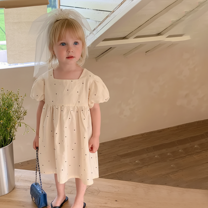 LittleTwinkle – Soft & Comfortable – Girls' Dress with Double Bows