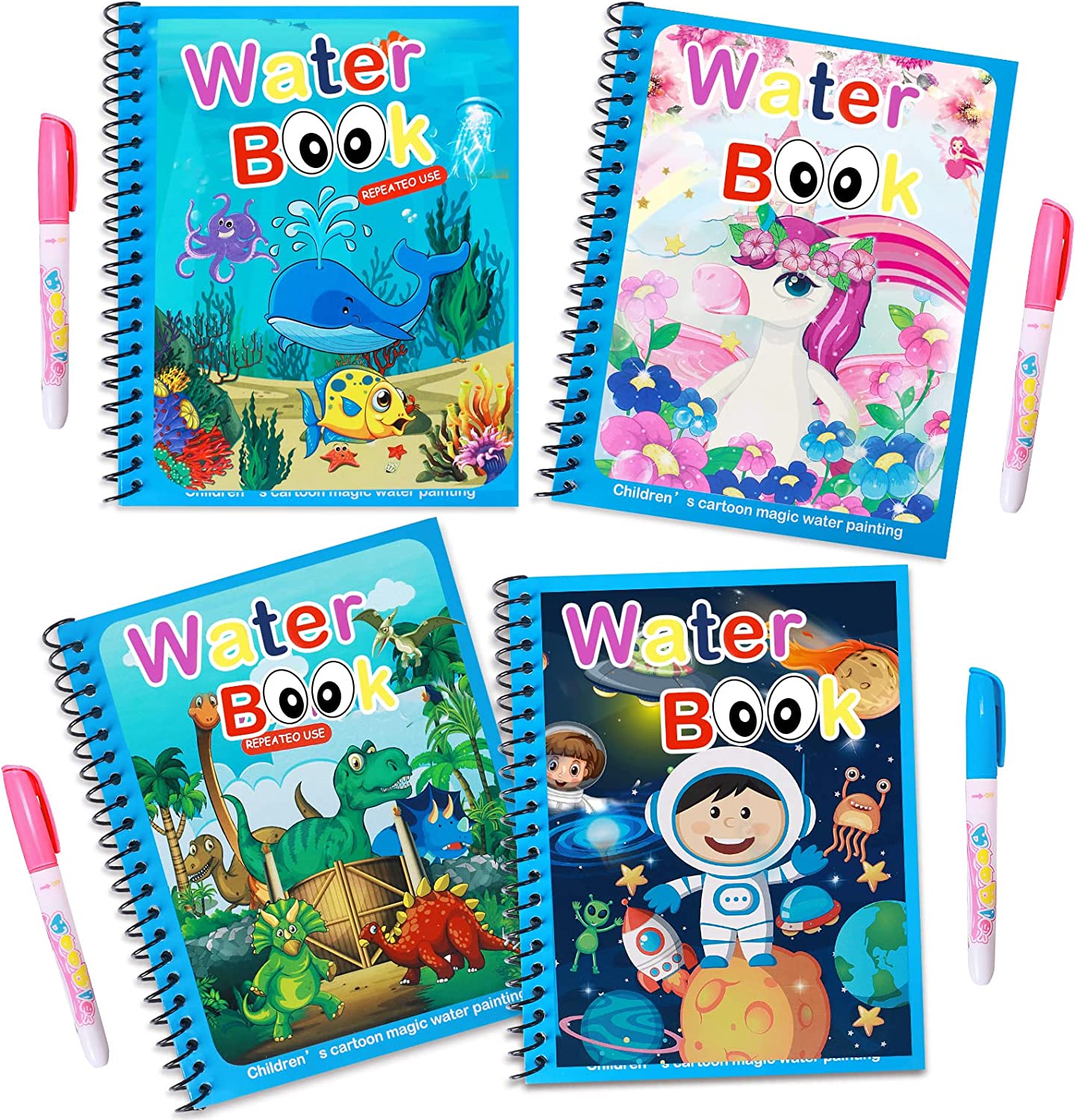 Magic Water Book™ - Reveal the Drawing - Coloring Book